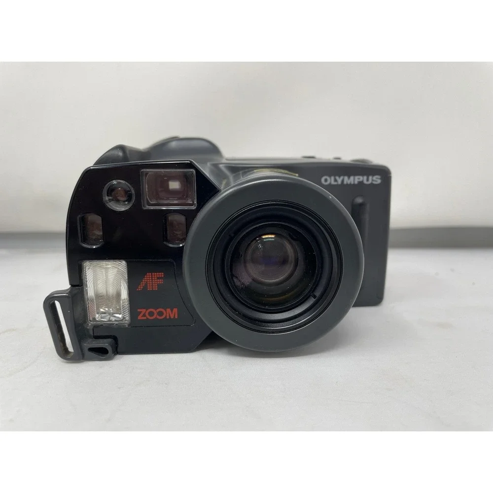 Olympus Infinity SuperZoom 300 35mm Film Camera w/ Case & Instructions
